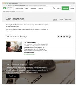 Consumer Reports Car Insurance