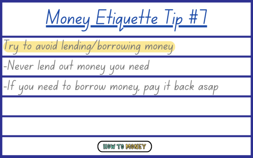 borrow money tips