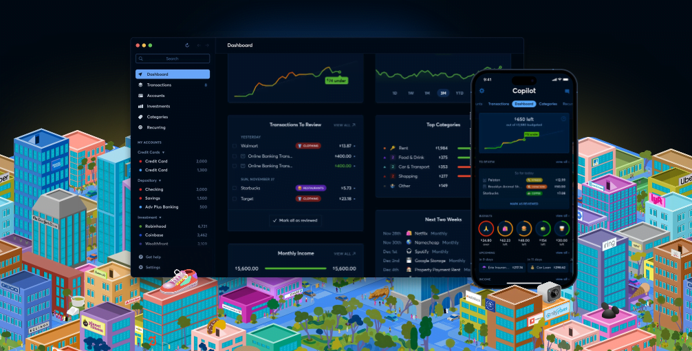 Copilot budgeting app